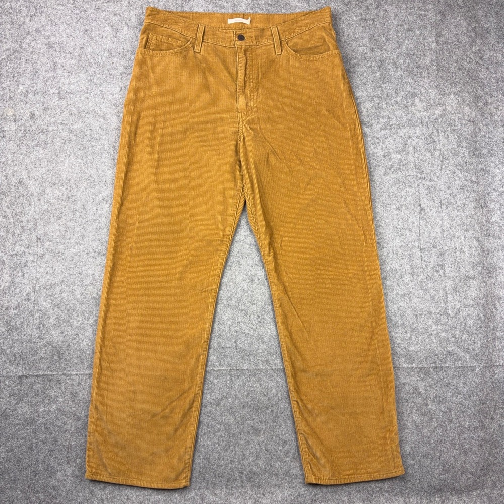 Levi's Pants Womens 32 Brown Gold 94 Baggy Corduroy High Rise Wide Leg Cords